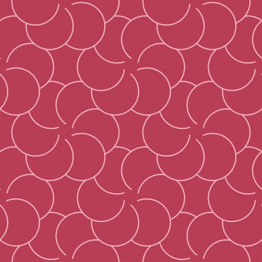 Kırmızı ve soluk pembe geometrik süsleme. Web, Tekstil ve duvar kağıtları için seamless modeli