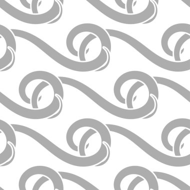 Tekstil, kumaş veya duvar kağıtları için soyut seamless modeli. Gri ve beyaz arka plan