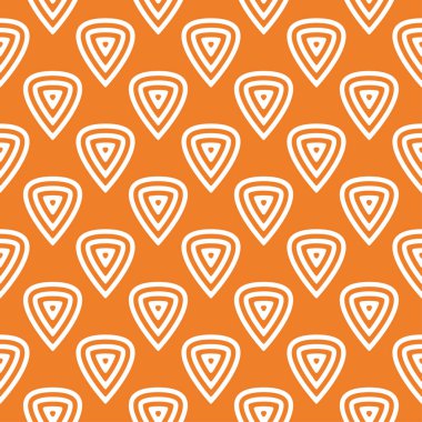 Turuncu geometrik seamless modeli web, Tekstil ve duvar kağıtları için