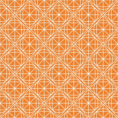 Turuncu geometrik seamless modeli web, Tekstil ve duvar kağıtları için