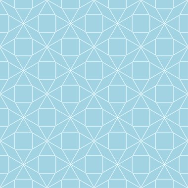 Hafif mavi geometrik seamless modeli web, Tekstil ve duvar kağıtları için
