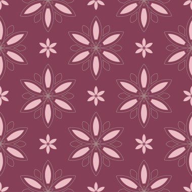 Mor kırmızı çiçek seamless modeli. Arka plan duvar kağıtları, Tekstil ve kumaş çiçek tasarım öğeleri ile
