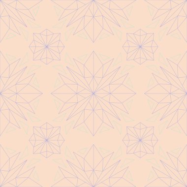 Sorunsuz çiçek desenli. Duvar kağıtları, Tekstil ve kumaş için bej mor ve mavi arka plan