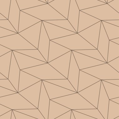 Kahverengi geometrik süsleme. Web, Tekstil ve duvar kağıtları için seamless modeli