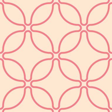 Kırmızı ve bej geometrik yazdırın. Web, Tekstil ve duvar kağıtları için seamless modeli