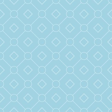 Hafif mavi geometrik süsleme. Web, Tekstil ve duvar kağıtları için seamless modeli