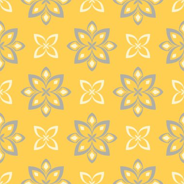 Sarı çiçek seamless modeli. Arka plan duvar kağıtları, Tekstil ve kumaş için çiçek tasarımları ile