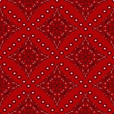 Geometrik seamless modeli. Siyah kırmızı beyaz bir arka plan duvar kağıtları, Tekstil ve kumaş için