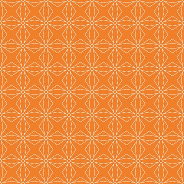 Turuncu geometrik yazdır. Web, Tekstil ve duvar kağıtları için seamless modeli