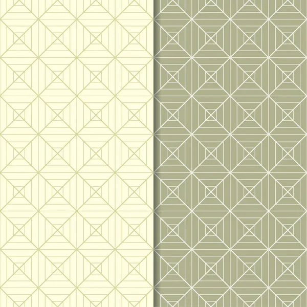 Zeytin yeşili geometrik süsler. Web, Tekstil ve duvar kağıtları için dikişsiz desen seti