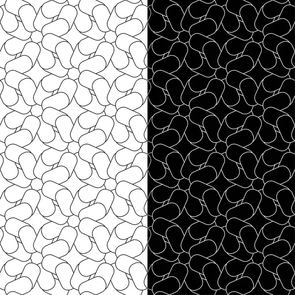 Черно Белые Геометрические Бесшовные Узоры Паутины Текстиля Обоев — стоковый вектор