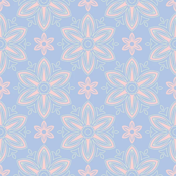 Soluk mavi sorunsuz arka plan. Çiçek desenli duvar kağıdı, Tekstil ve kumaş için