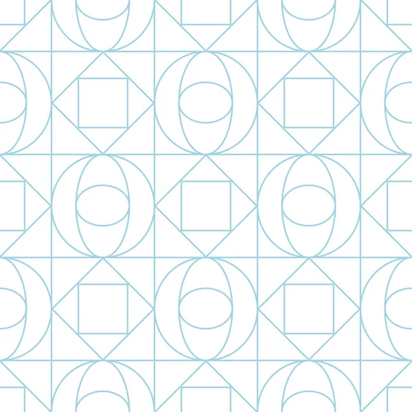 Beyaz ve mavi geometrik yazdırın. Web, Tekstil ve duvar kağıtları için seamless modeli