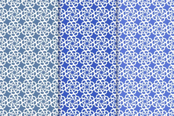Çiçek süsler kümesi. Mavi dikey Dikişsiz desen. Duvar kağıdı arka plan