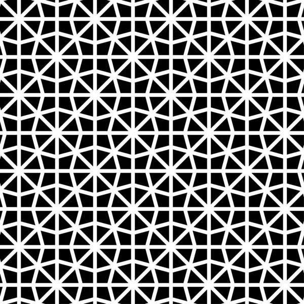 Beyaz arka planda siyah geometrik tasarım. Web, Tekstil ve duvar kağıtları için seamless modeli