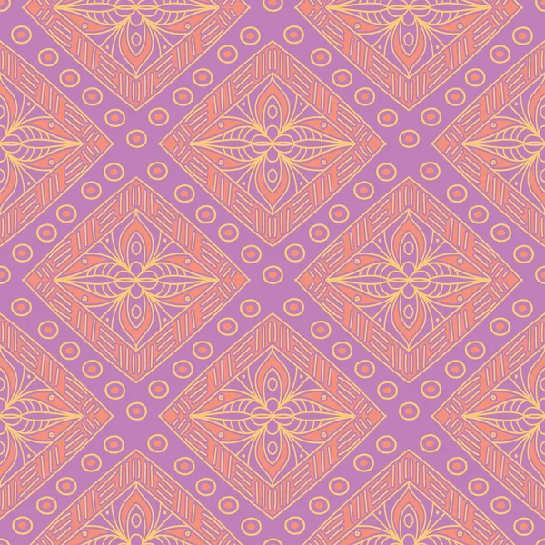 Geometrik menekşe seamless modeli. Parlak renkli arka plan duvar kağıtları, Tekstil ve kumaş için pembe ve sarı öğeler