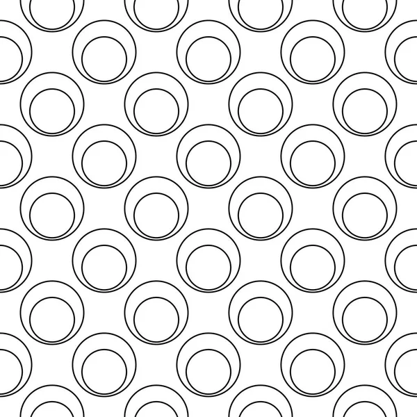 Beyaz arka planda siyah geometrik süsleme. Web, Tekstil ve duvar kağıtları için seamless modeli