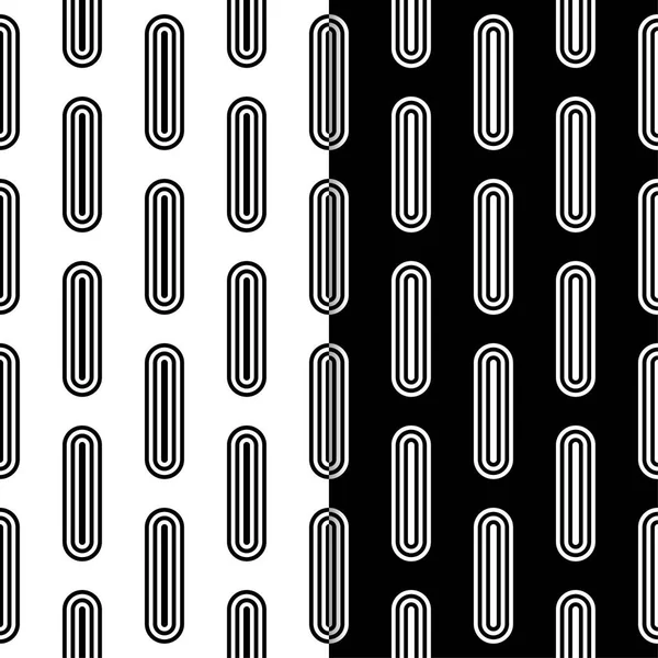 Schwarz Weiße Geometrische Ornamente Nahtlose Muster Für Web Textilien Und — Stockvektor