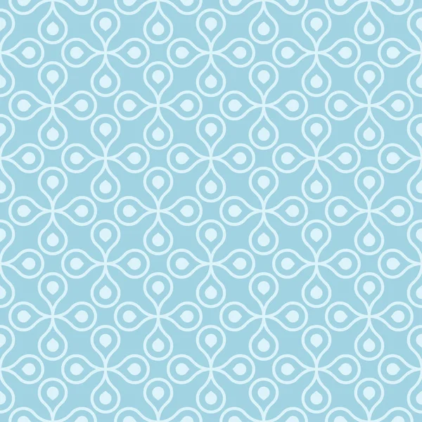 Светло Синий Геометрический Орнамент Бесшовный Узор Веб Текстиля Обоев — стоковый вектор
