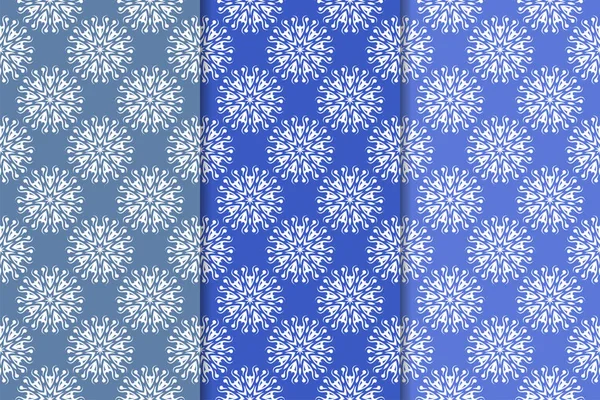 Çiçek süsler kümesi. Mavi dikey Dikişsiz desen. Duvar kağıdı arka plan