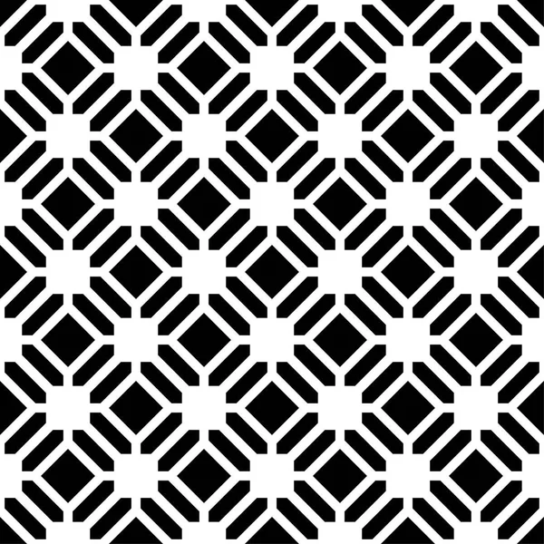 Ornamento Geometrico Nero Sfondo Bianco Modello Senza Cuciture Web Tessile — Vettoriale Stock