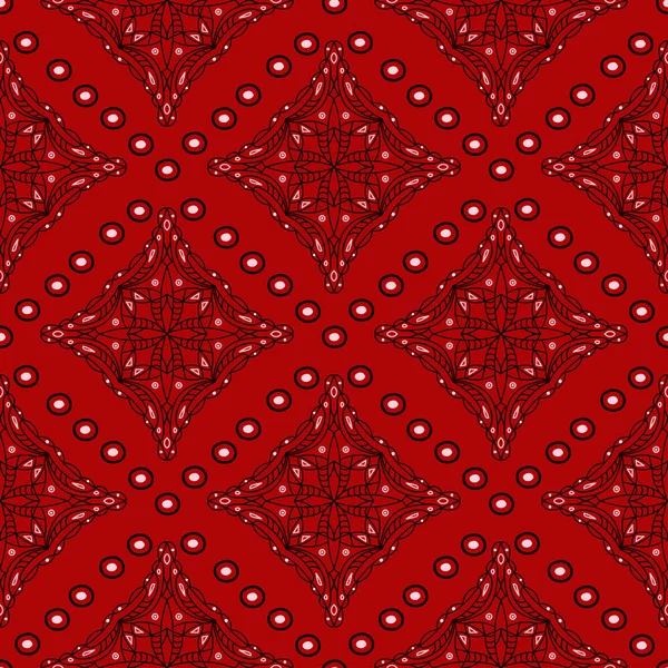 Geometrik seamless modeli. Siyah kırmızı beyaz bir arka plan duvar kağıtları, Tekstil ve kumaş için