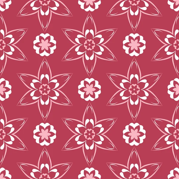 Çiçek seamless modeli. Arka plan duvar kağıtları, Tekstil ve kumaş kırmızı boyalı