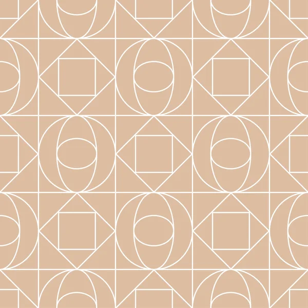 Bej ve beyaz geometrik yazdırın. Web, Tekstil ve duvar kağıtları için seamless modeli