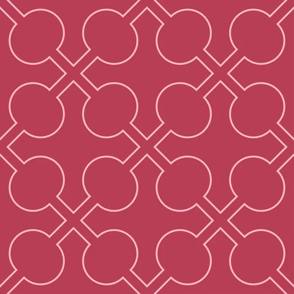 Kırmızı ve soluk pembe geometrik süsleme. Web, Tekstil ve duvar kağıtları için seamless modeli