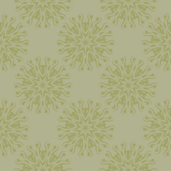 Zeytin yeşili çiçek süsleme. Tekstil ve duvar kağıtları için seamless modeli