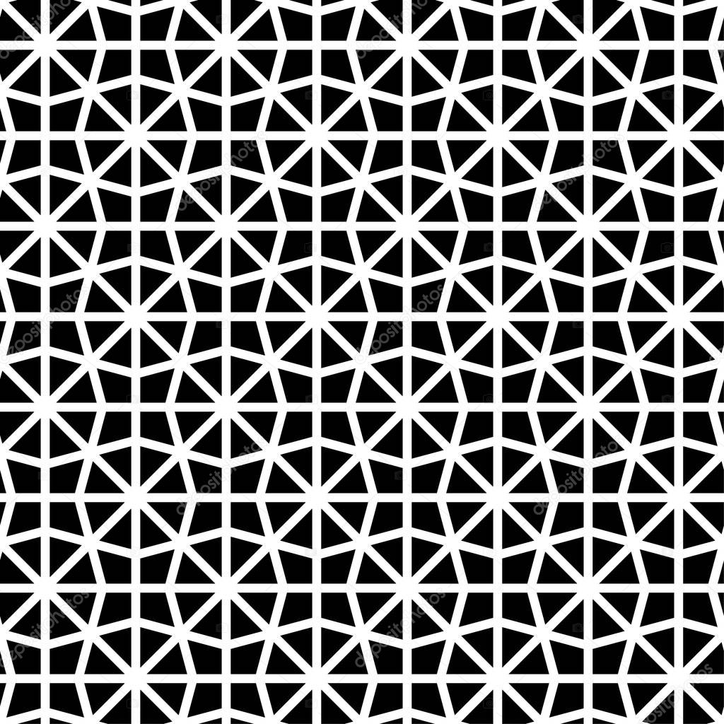 Black geometric design on white background. Seamless pattern for web, textile and wallpapers