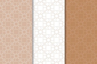 Kahverengi ve beyaz geometrik Dikişsiz desen web, Tekstil ve duvar kağıtları için