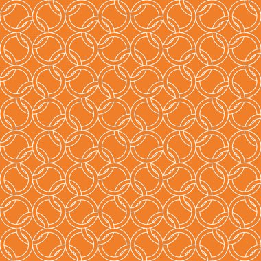 Turuncu geometrik süsleme. Web, Tekstil ve duvar kağıtları için seamless modeli