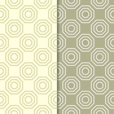 Zeytin yeşili kesintisiz geometrik desenler web, Tekstil ve duvar kağıtları için ayarla