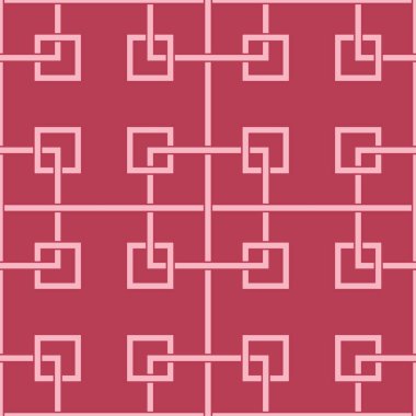 Kırmızı ve soluk pembe geometrik seamless modeli web, Tekstil ve duvar kağıtları için