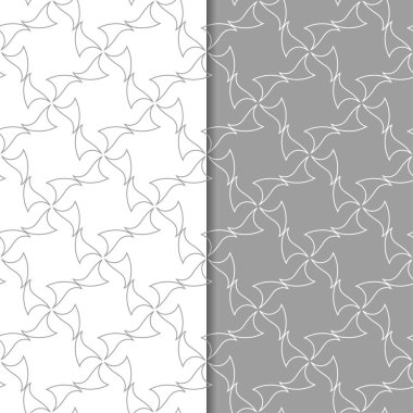 Gri ve beyaz geometrik Dikişsiz desen web, Tekstil ve duvar kağıtları için