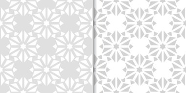 Çiçek arka ışık gri kümesi. Tekstil ve duvar kağıtları için dikişsiz desen