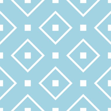 Lacivert ve beyaz geometrik süsleme. Web, Tekstil ve duvar kağıtları için seamless modeli