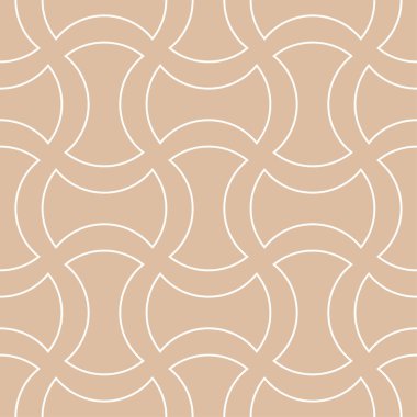Bej renkli geometrik süsleme. Web, Tekstil ve duvar kağıtları için seamless modeli