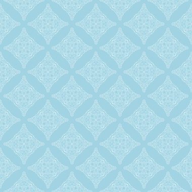Geometrik süsleme. Hafif mavi seamless modeli web, Tekstil ve duvar kağıtları için