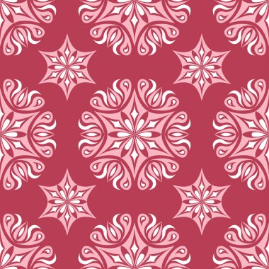 Çiçek seamless modeli. Arka plan duvar kağıtları, Tekstil ve kumaş kırmızı boyalı