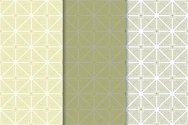 Zeytin yeşili ve beyaz geometrik dikey Dikişsiz desen web, Tekstil ve duvar kağıtları için