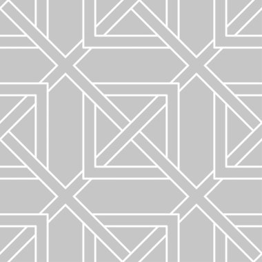 Gri ve beyaz geometrik tek renkli süs. Web, Tekstil ve duvar kağıtları için seamless modeli