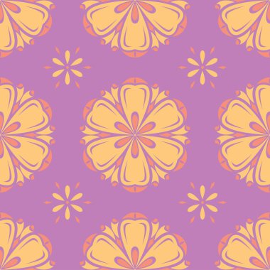 Çiçek renkli seamless modeli. Parlak arka plan duvar kağıtları, Tekstil ve kumaş için