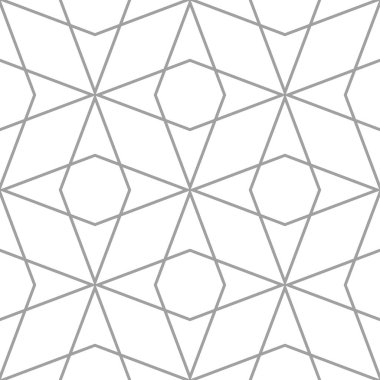 Işık gri geometrik süsleme. Web, Tekstil ve duvar kağıtları için seamless modeli