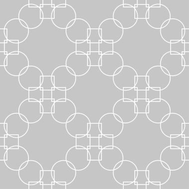 Gri ve beyaz geometrik süsleme. Web, Tekstil ve duvar kağıtları için seamless modeli