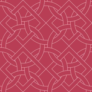 Kırmızı geometrik yazdır. Web, Tekstil ve duvar kağıtları için seamless modeli
