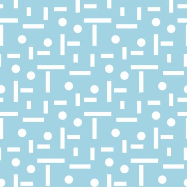 Geometrik süsleme. Lacivert ve beyaz seamless modeli web, Tekstil ve duvar kağıtları için