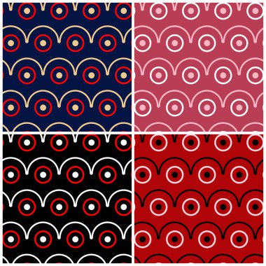 Duvar kağıtları, Tekstil ve kumaş için geometrik desenleri ile sorunsuz kökenden ayarla