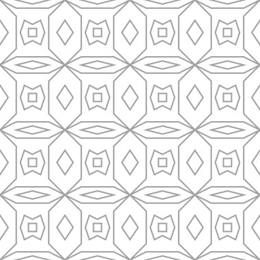 Işık gri geometrik süsleme. Web, Tekstil ve duvar kağıtları için seamless modeli